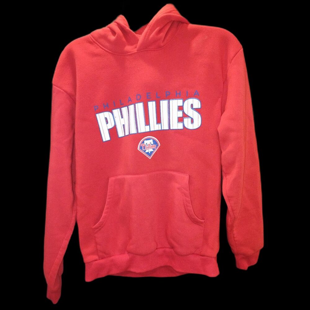 Vintage Phillies Red Hoodie Size Small
